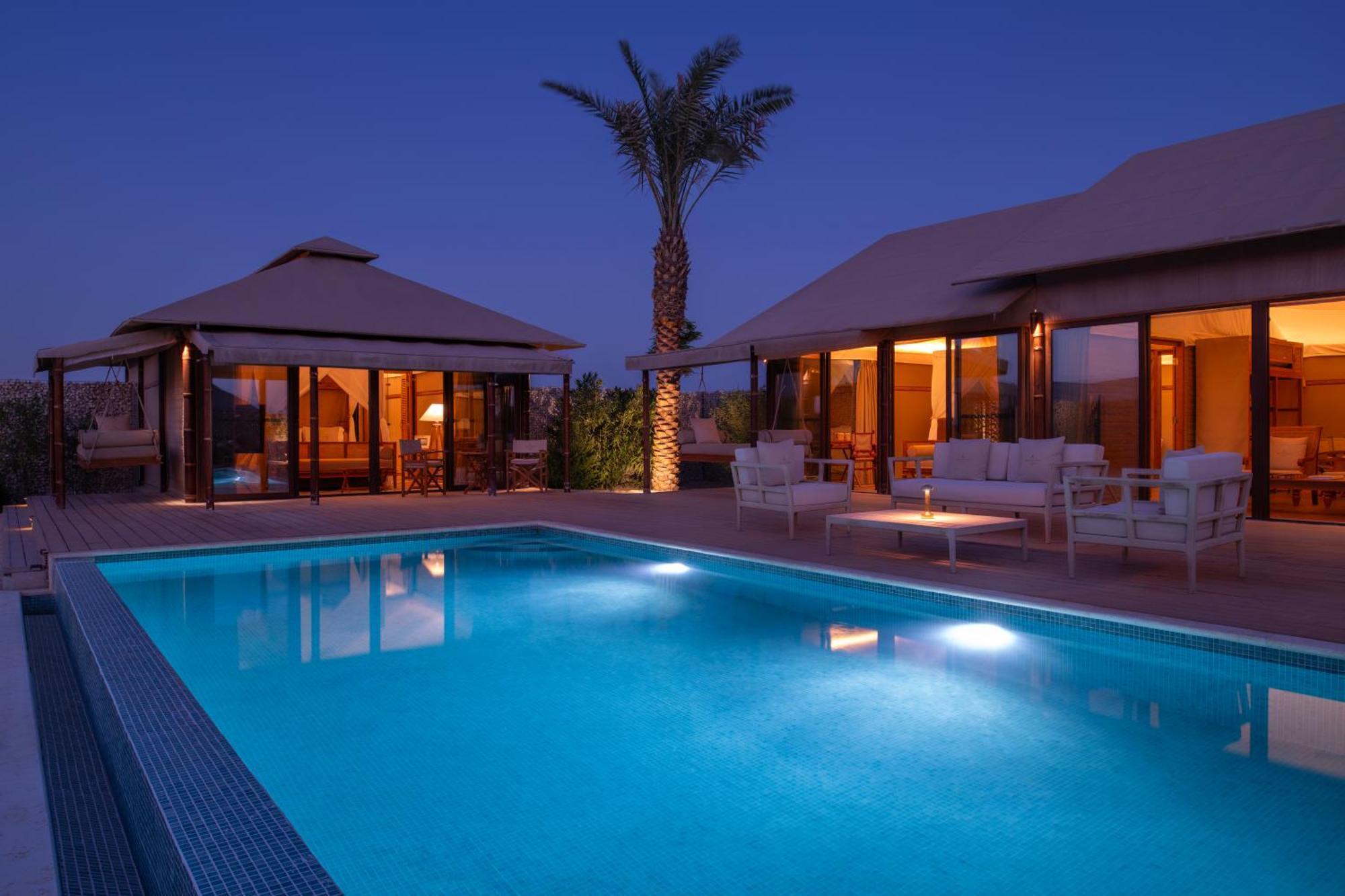 The Outpost Al Barari Camp Hotel Mesaieed Exterior foto