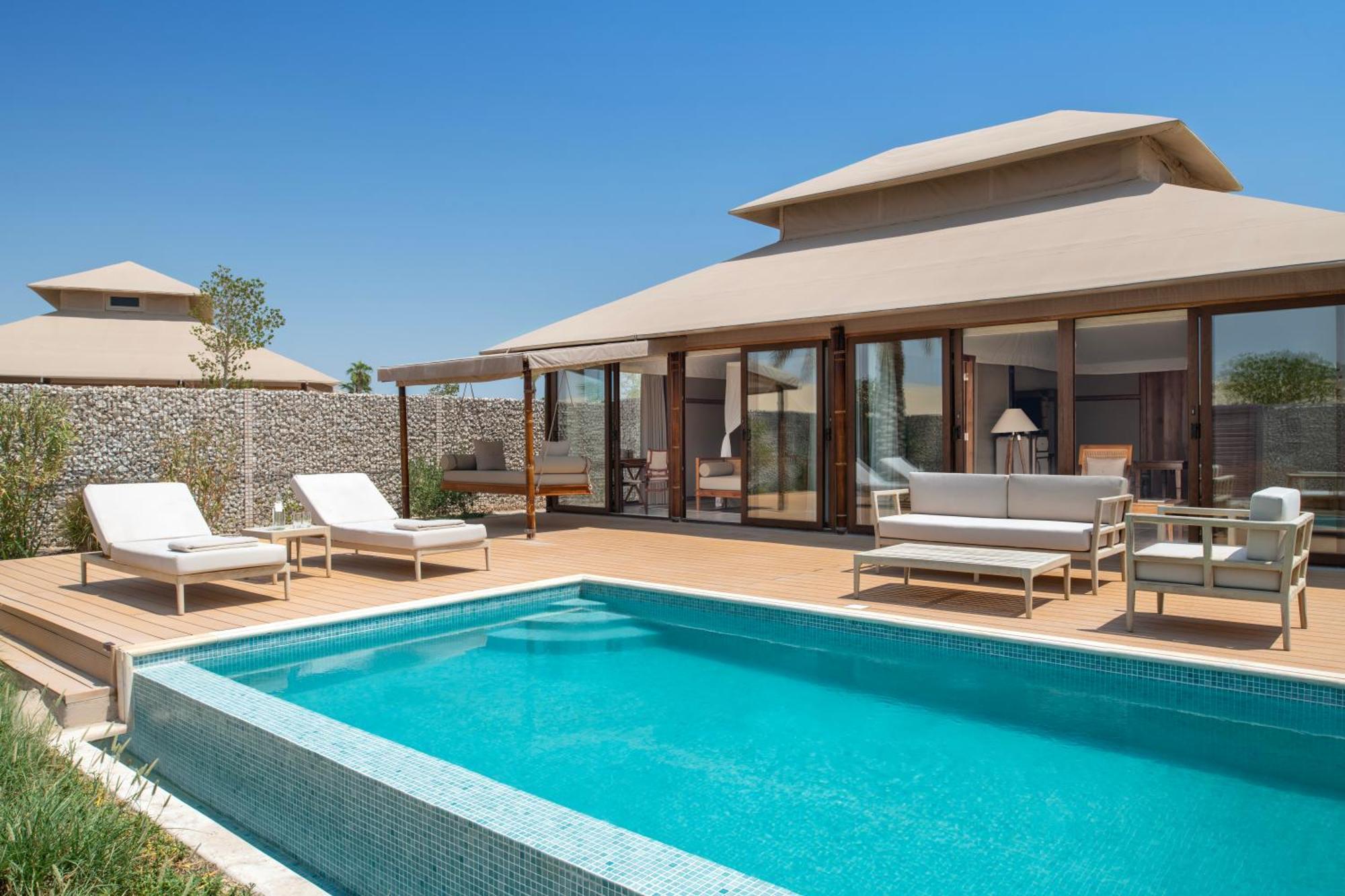 The Outpost Al Barari Camp Hotel Mesaieed Exterior foto