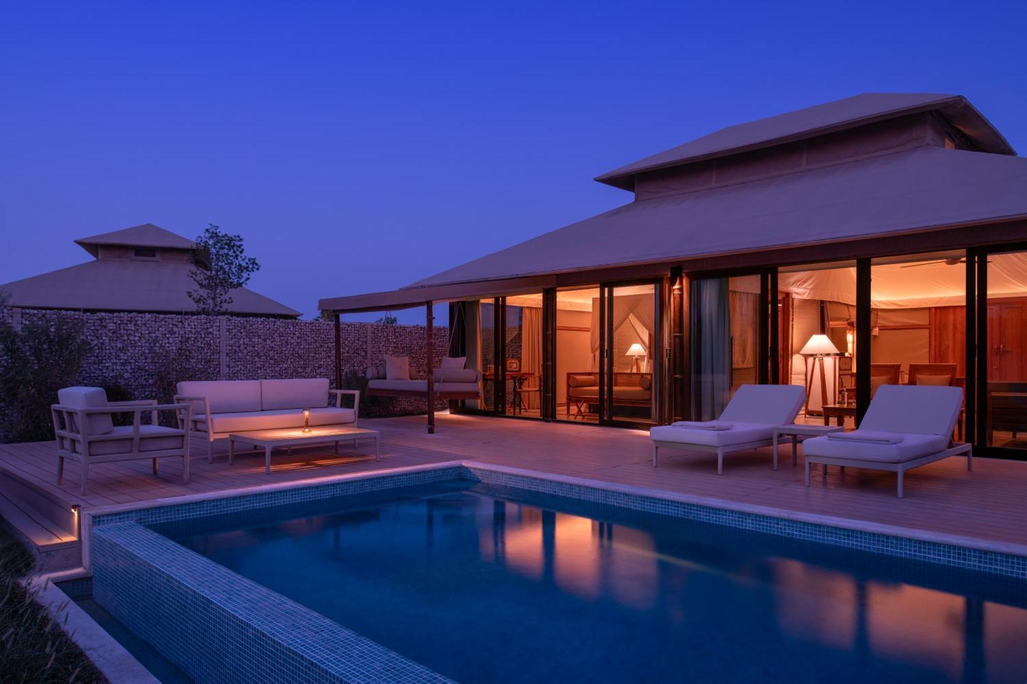 The Outpost Al Barari Camp Hotel Mesaieed Exterior foto
