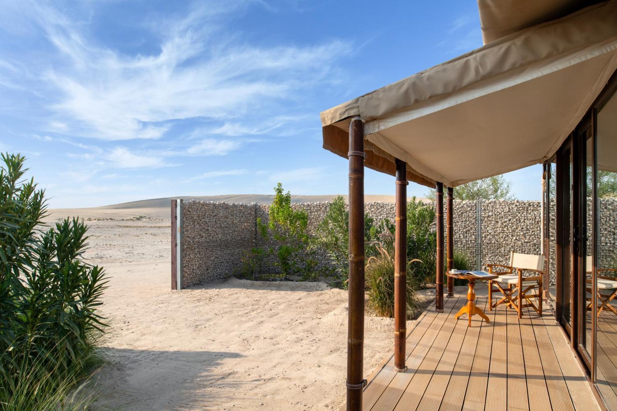 The Outpost Al Barari Camp Hotel Mesaieed Exterior foto