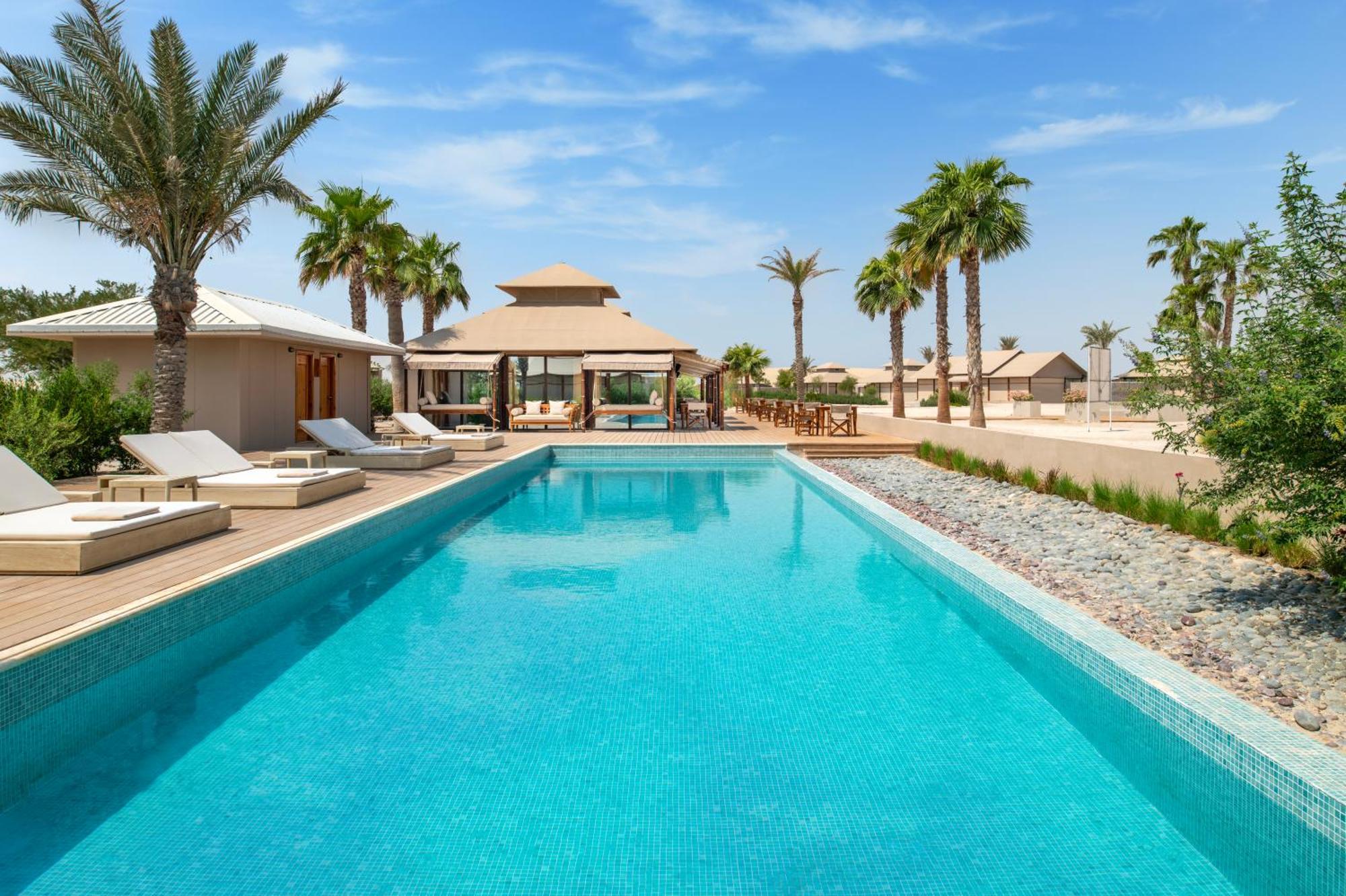 The Outpost Al Barari Camp Hotel Mesaieed Exterior foto