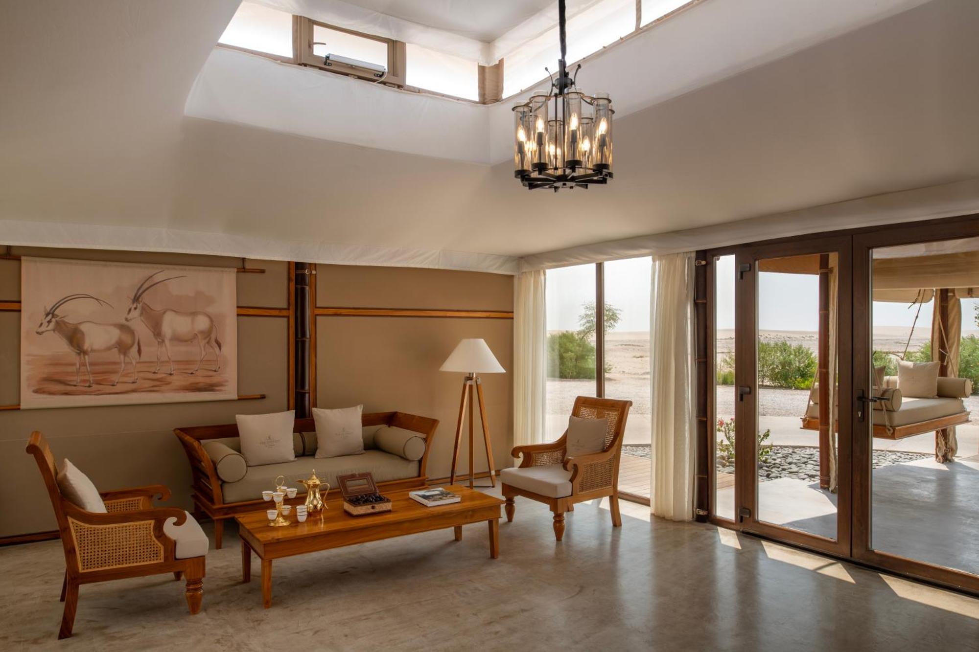 The Outpost Al Barari Camp Hotel Mesaieed Exterior foto
